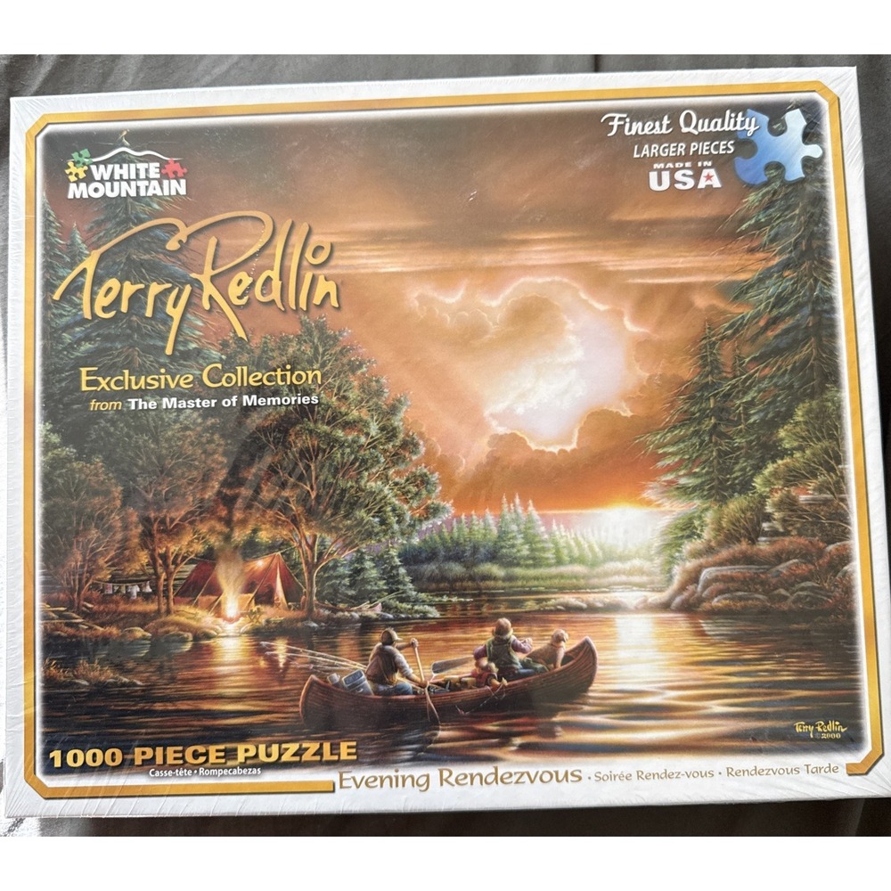 2015 White Mountain puzzle Evening Rendezvous by Terry Redlin 1000 pc Sealed New